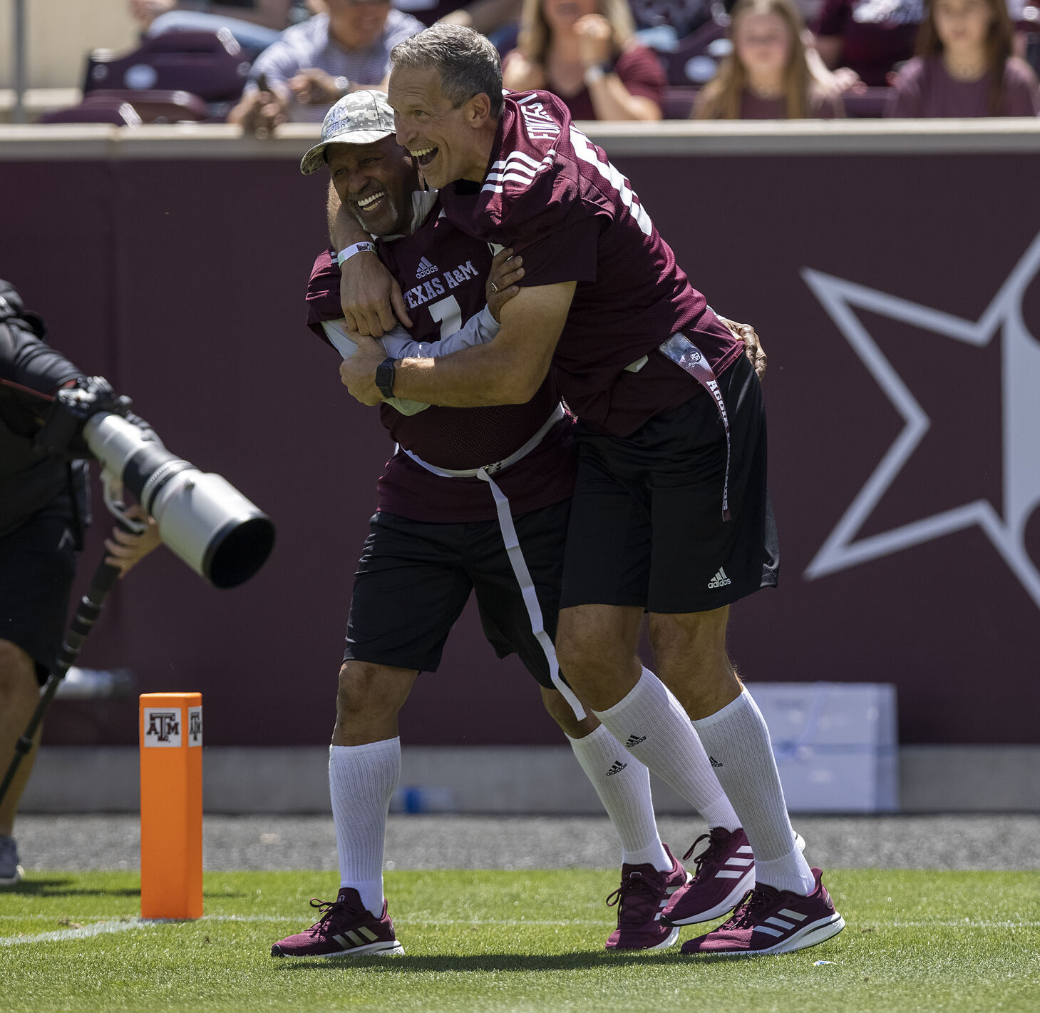 Maroon & White
